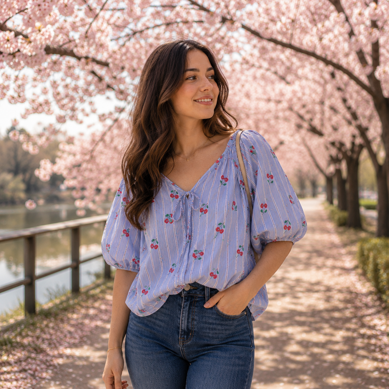 Camisa Cereza Lazo