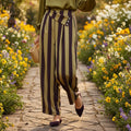 Pantalón Estefanía Pistacho y Marrón