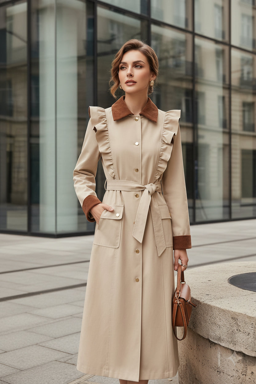 Gabardina Paris Beige