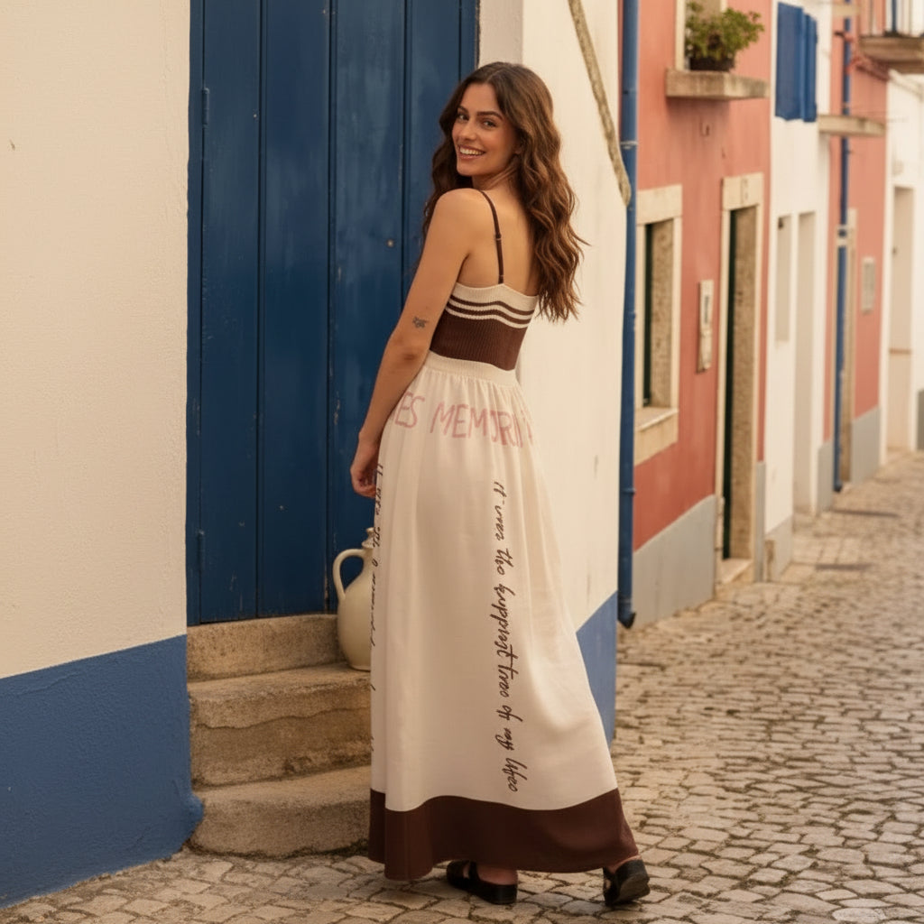 Vestido Sardina marrón