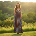 Vestido India rayas