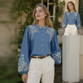Camisa Vaquera Bordada