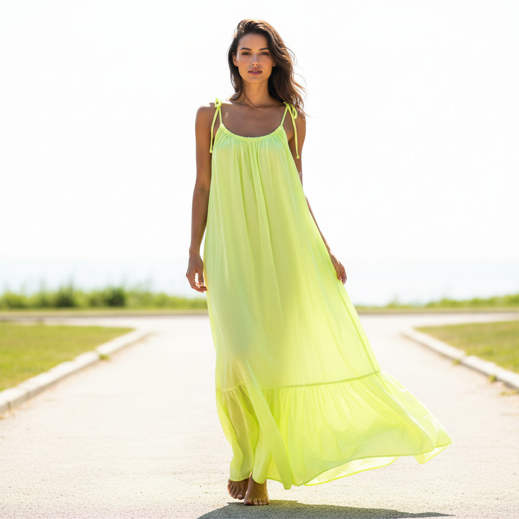 Vestido Flúor Amarillo