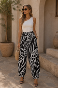 Pantalón Cebra Negro