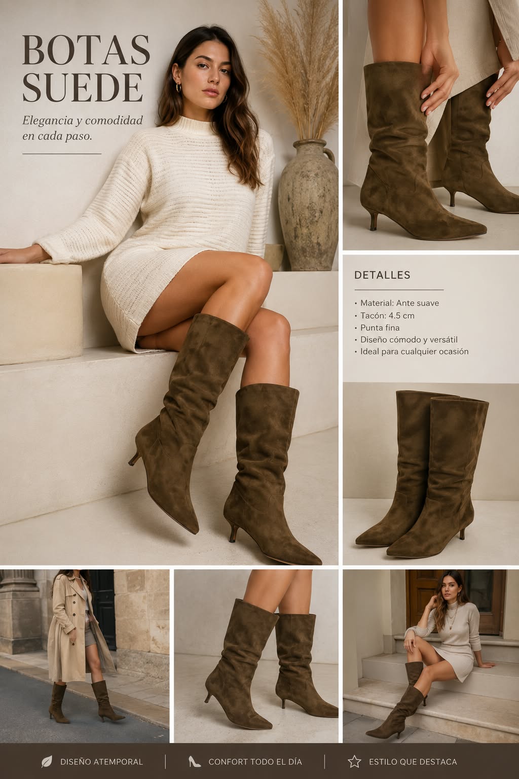 Bota Suede
