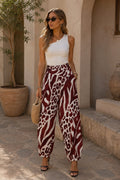 Pantalón Cebra Granate