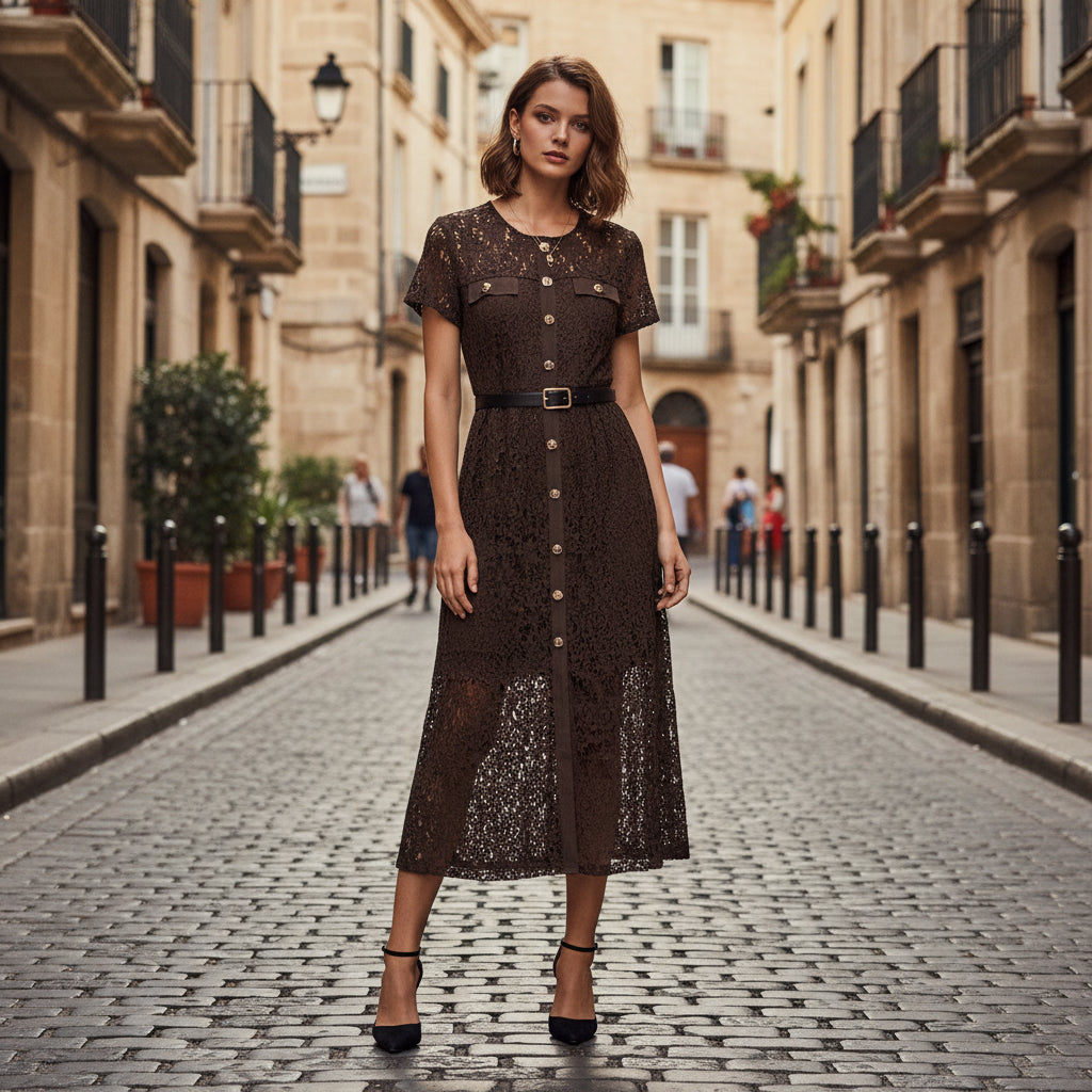 Vestido Joya marrón