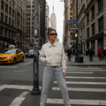 Cazadora Bomber Beige