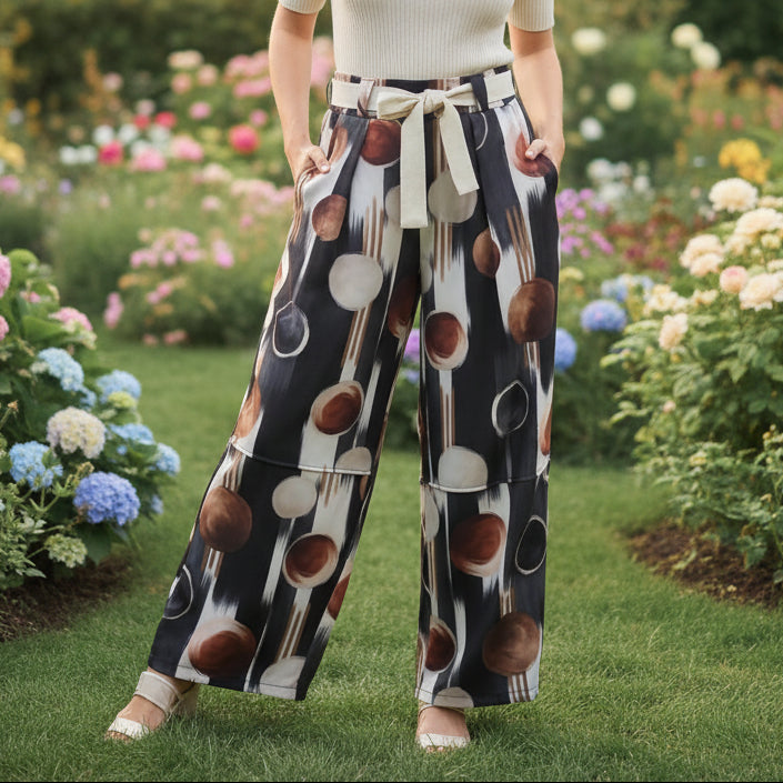 Pantalón Círculos Negro