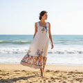 Vestido Floral marrón