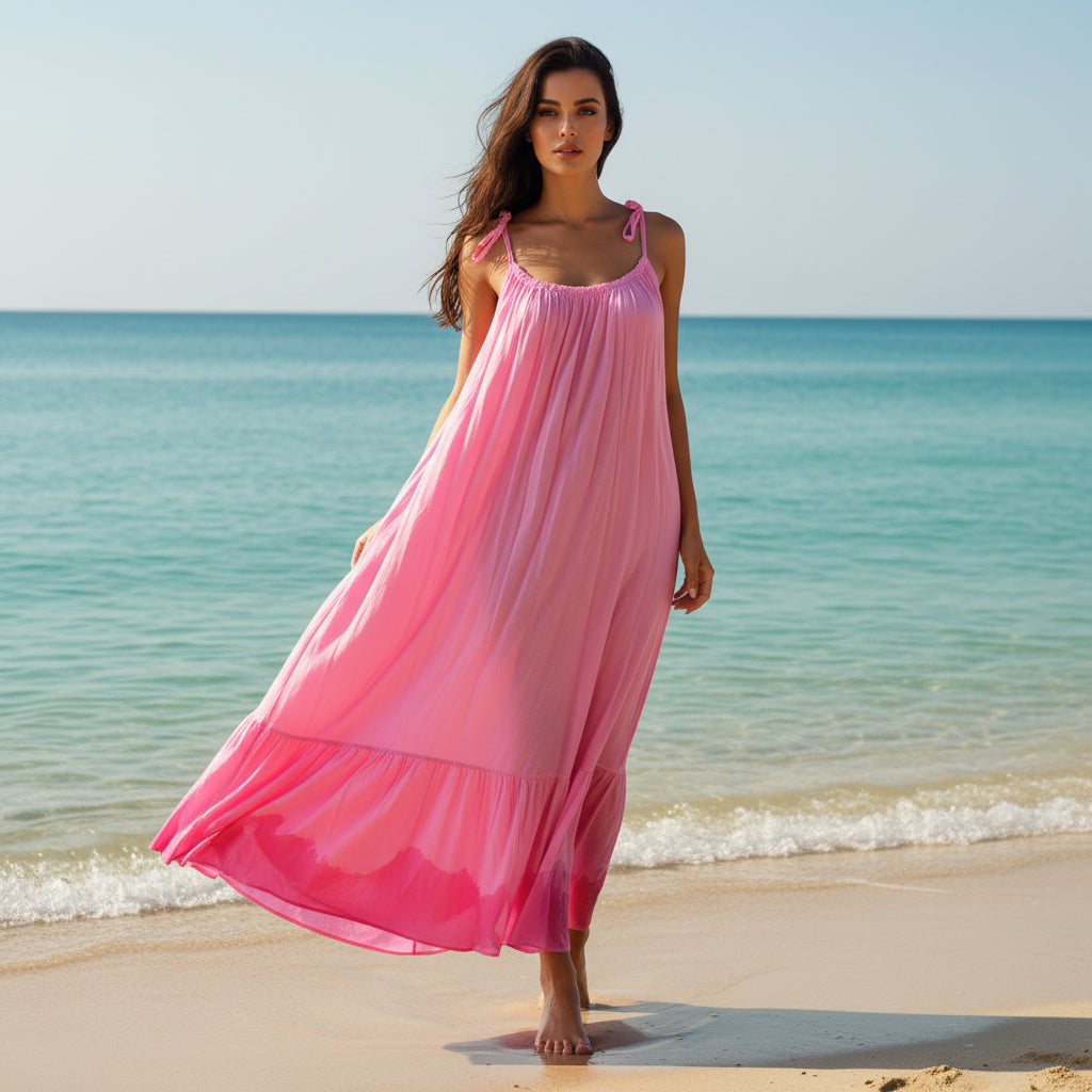 Vestido Flúor Rosa