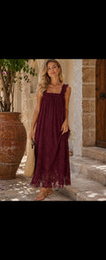Vestido Valeria Granate