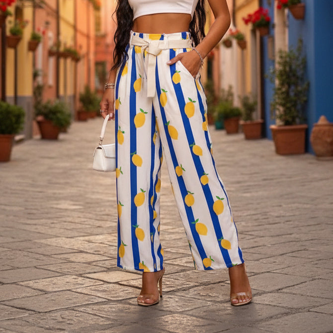 Pantalón Limones Azul