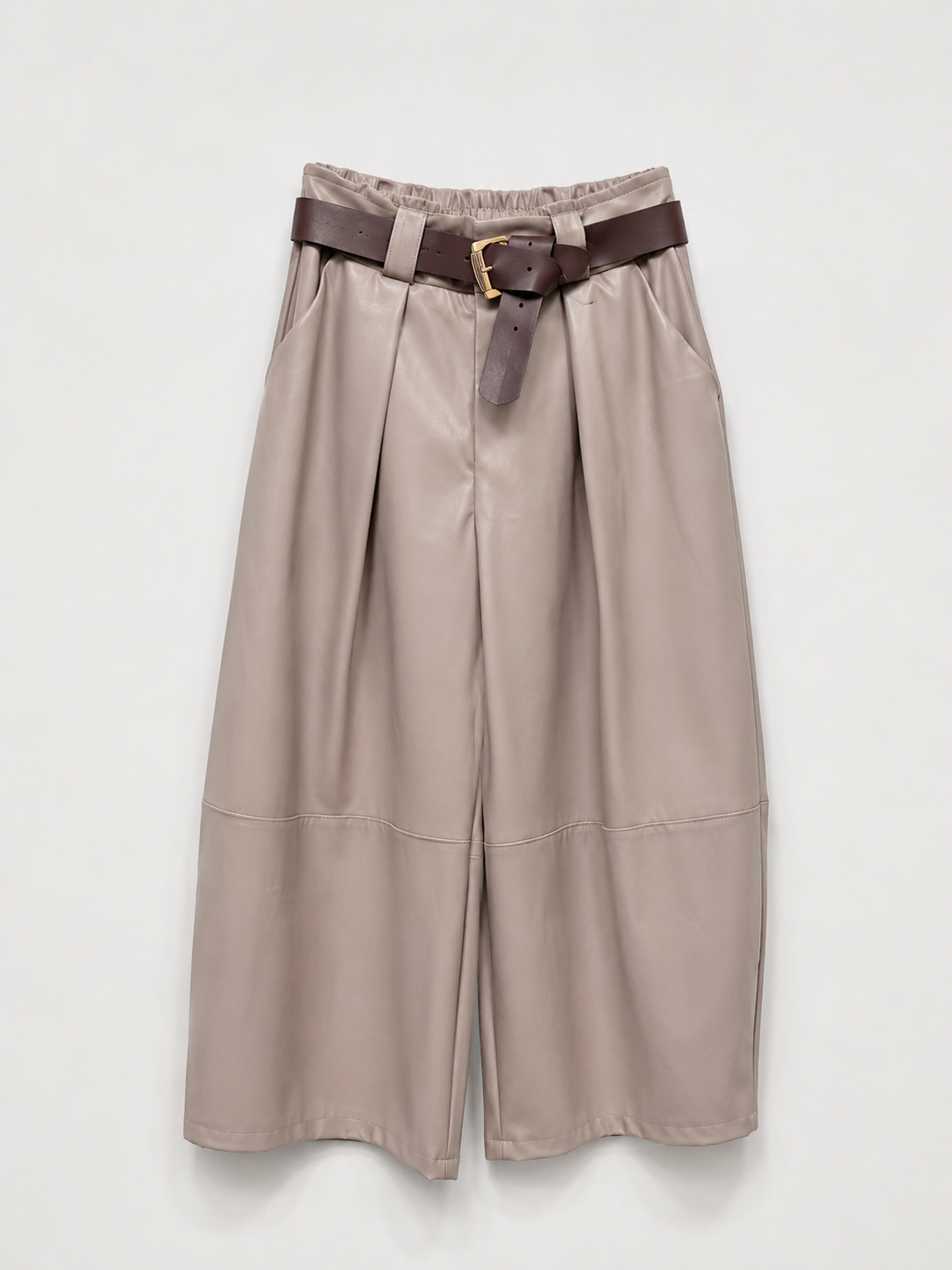 Pantalón Polipiel Beige