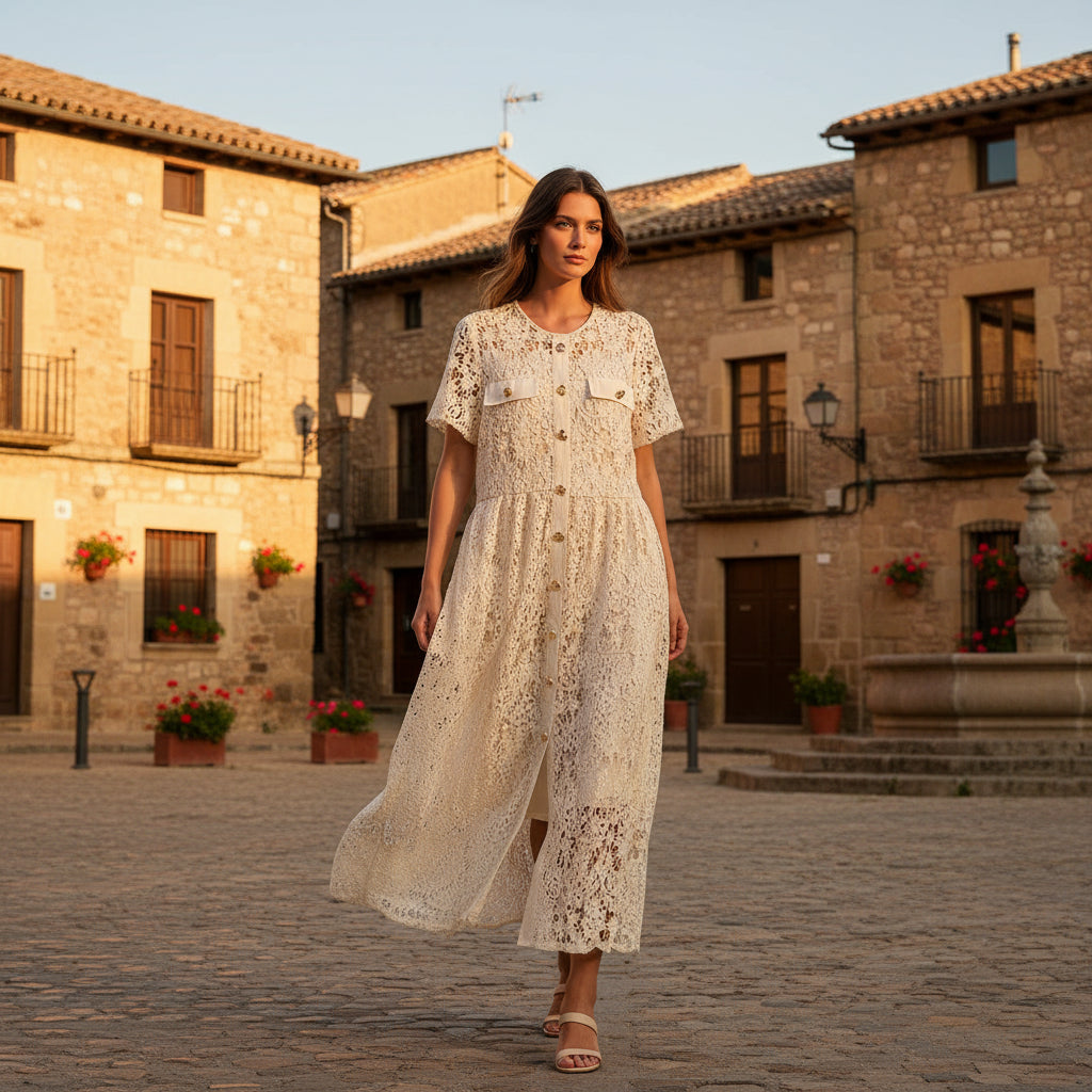 Vestido Joya beige