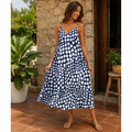 Vestido Lunares Raxo Blanco/Azul