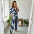 Conjunto Raxo Rayas Azul