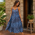 Vestido Lunares Raxo Chocolate/Azul