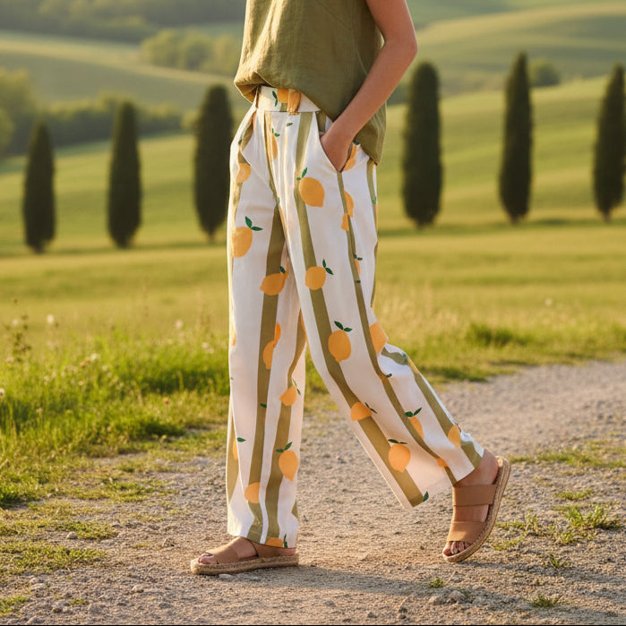 Pantalón Limones Verde Lima